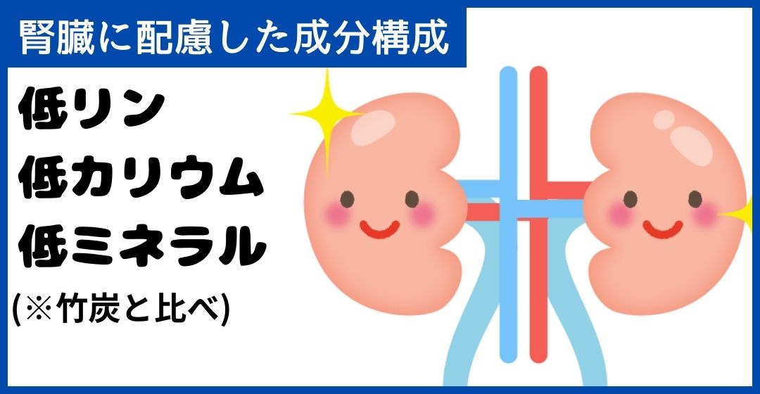 純炭粉末と食物繊維の吸着力