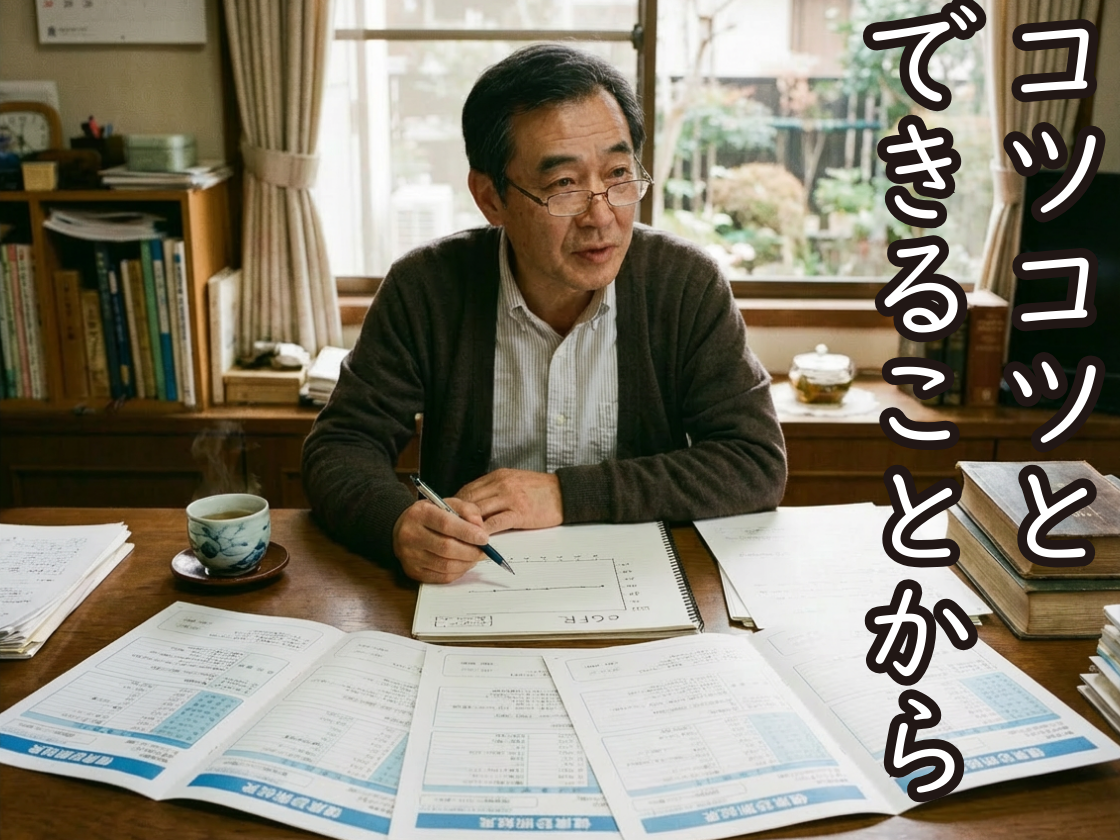 コツコツできることから。記録を付けるなどがおすすめ