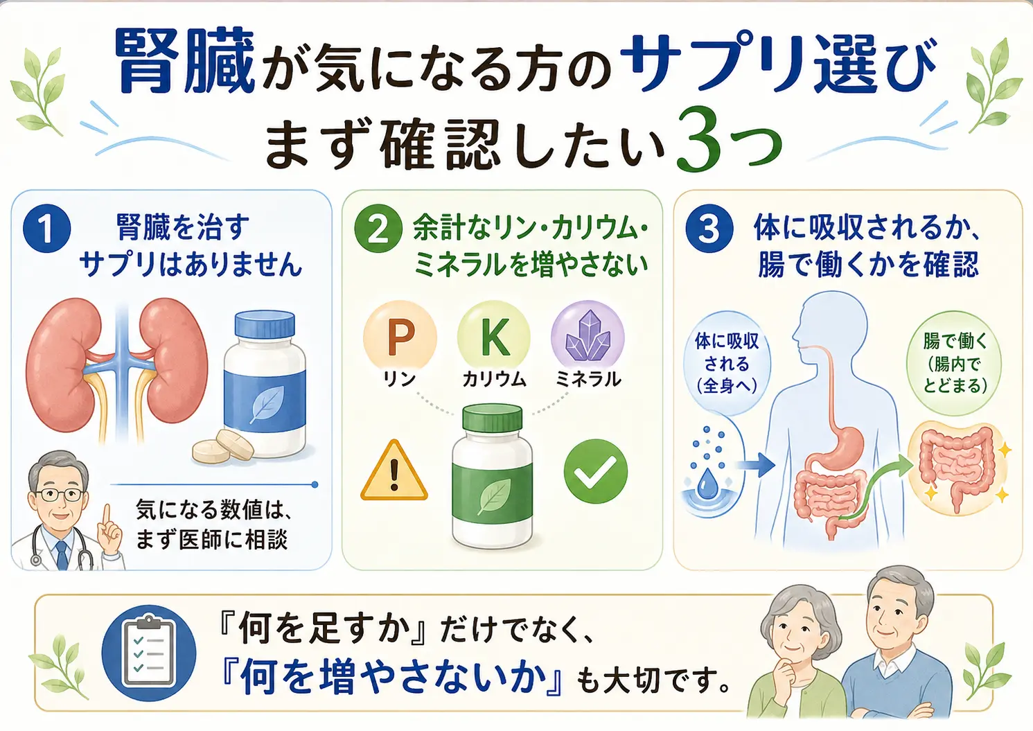 腎臓を回復させるサプリはありません