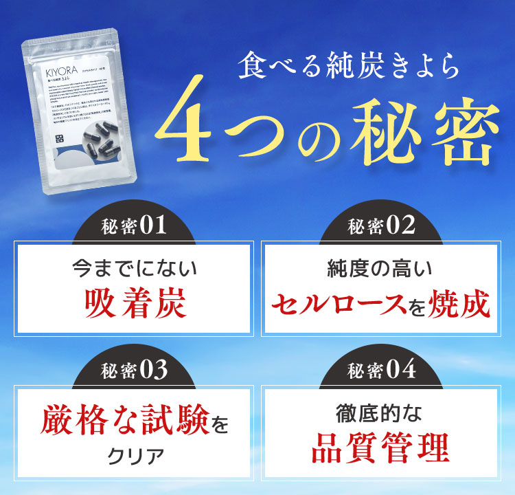 食べる純炭きよら4つの秘密